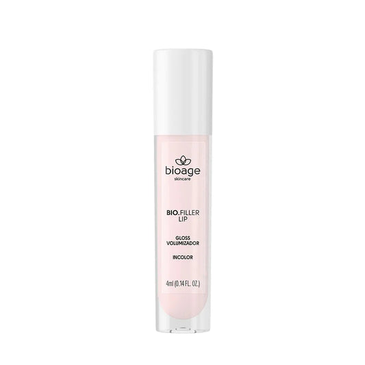 Gloss volumizador labial Bio.Filler Lip Bioage incolor 4ml para hidratar e dar volume aos lábios.